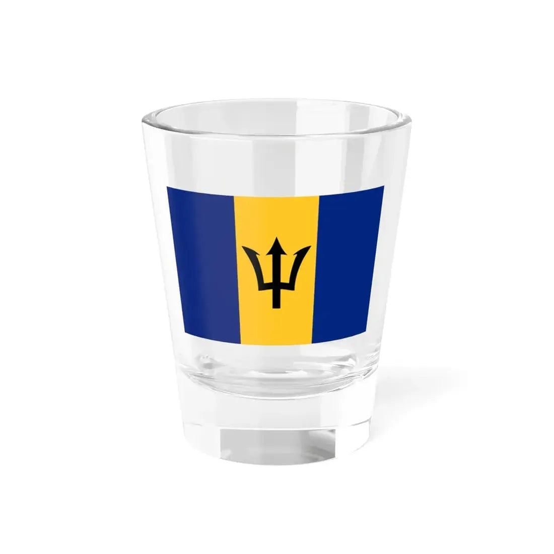 Flag of Barbados (Barbados) Shot Glass 1.5oz 1.5oz - Go Mug Yourself