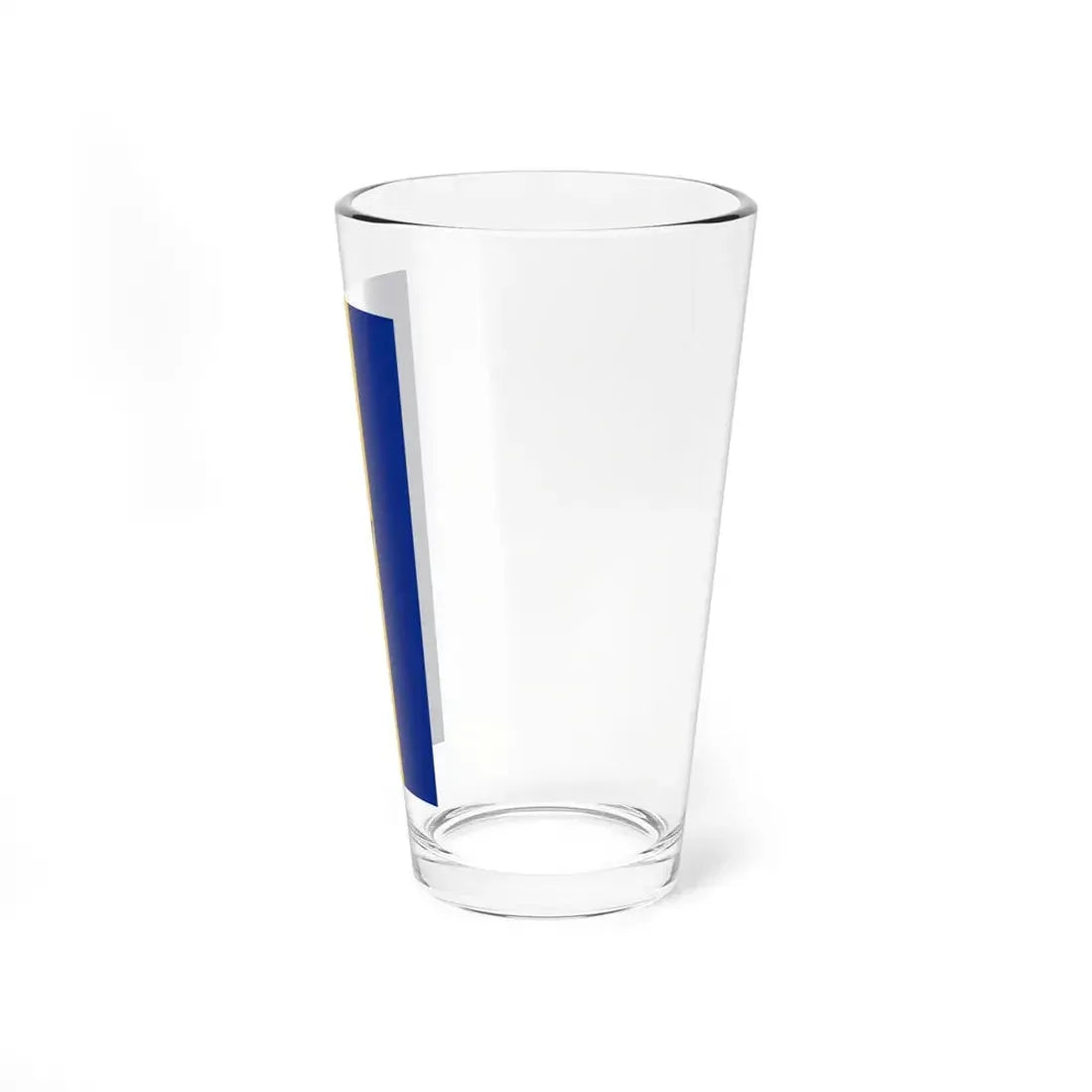 Flag of Barbados vertical banner (Barbados) Pint Glass 16oz - Go Mug Yourself