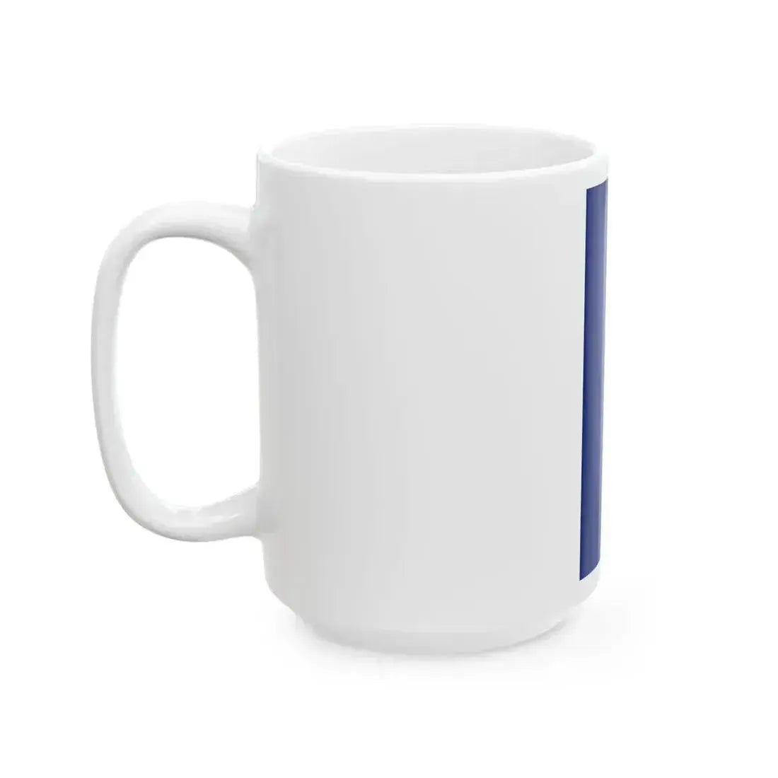 Flag of Barbados vertical banner (Barbados) White Coffee Mug - Go Mug Yourself