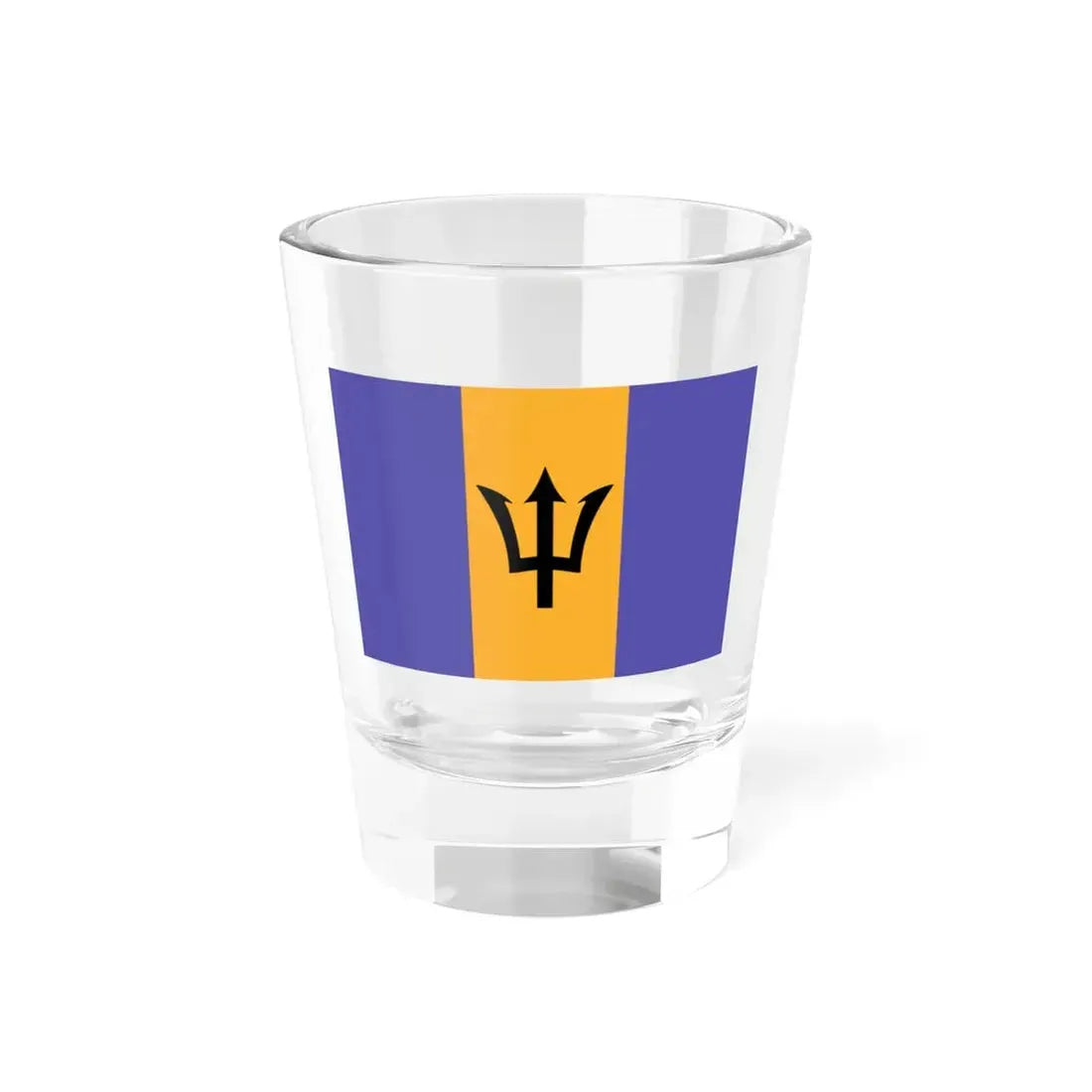 Flag of Barbados WFB 2000 (Barbados) Shot Glass 1.5oz 1.5oz - Go Mug Yourself