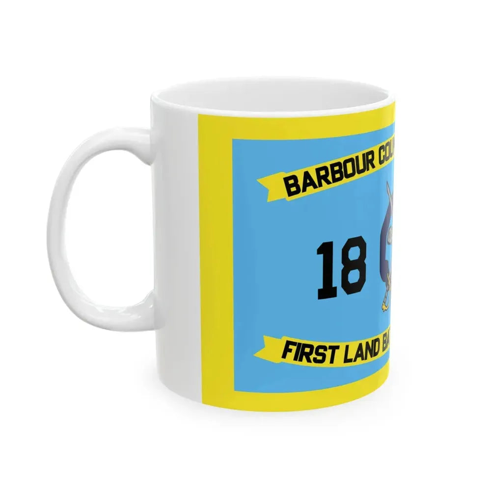 Flag of Barbour County West Virginia (United States) White Coffee Mug - Go Mug Yourself