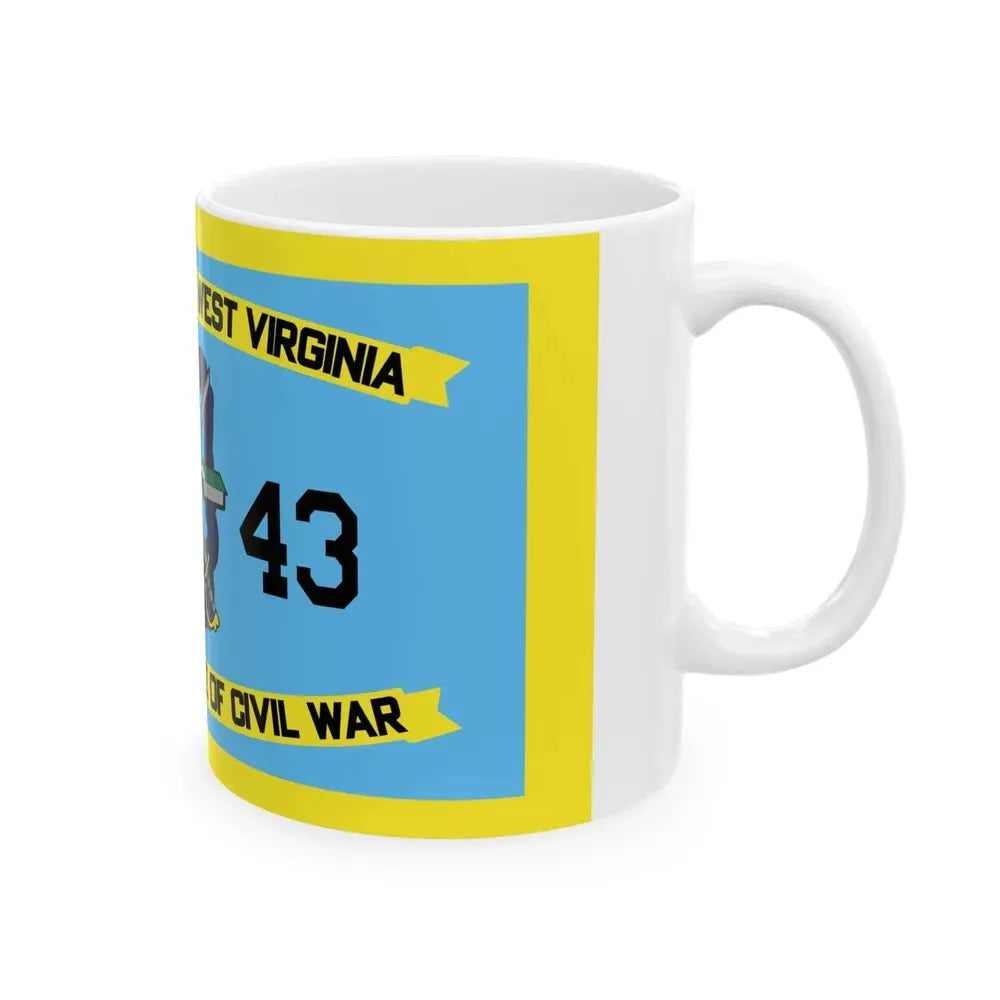 Flag of Barbour County West Virginia (United States) White Coffee Mug - Go Mug Yourself