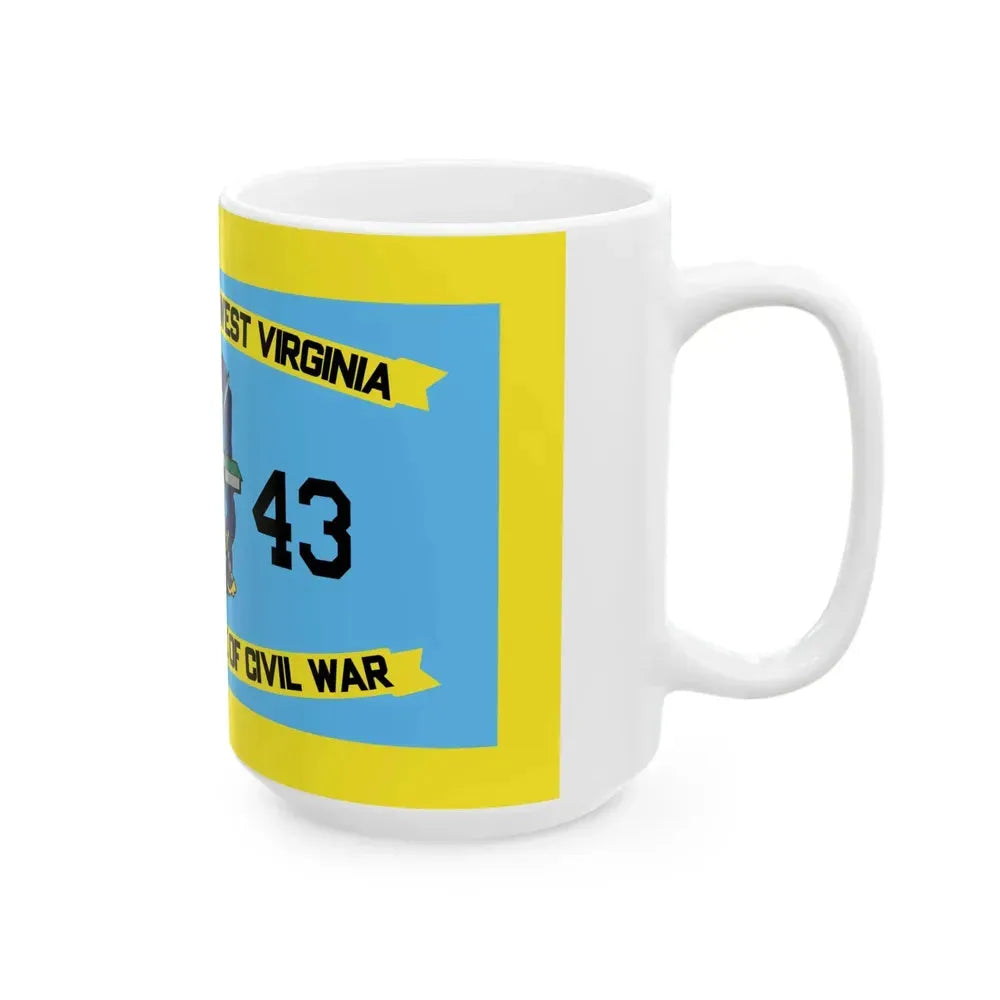 Flag of Barbour County West Virginia (United States) White Coffee Mug - Go Mug Yourself