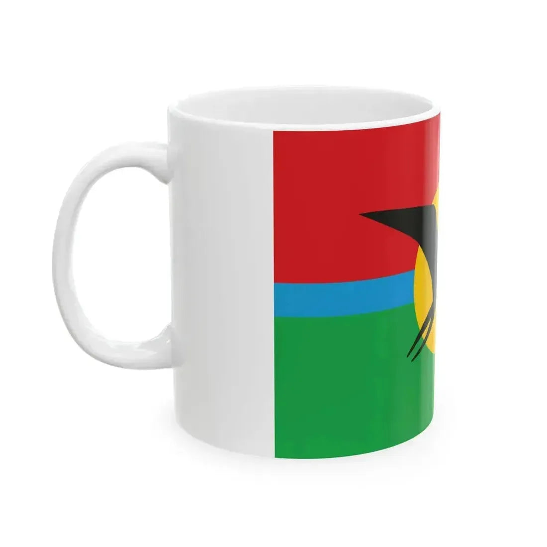 Flag of Barbuda (Antigua and Barbuda) White Coffee Mug - Go Mug Yourself