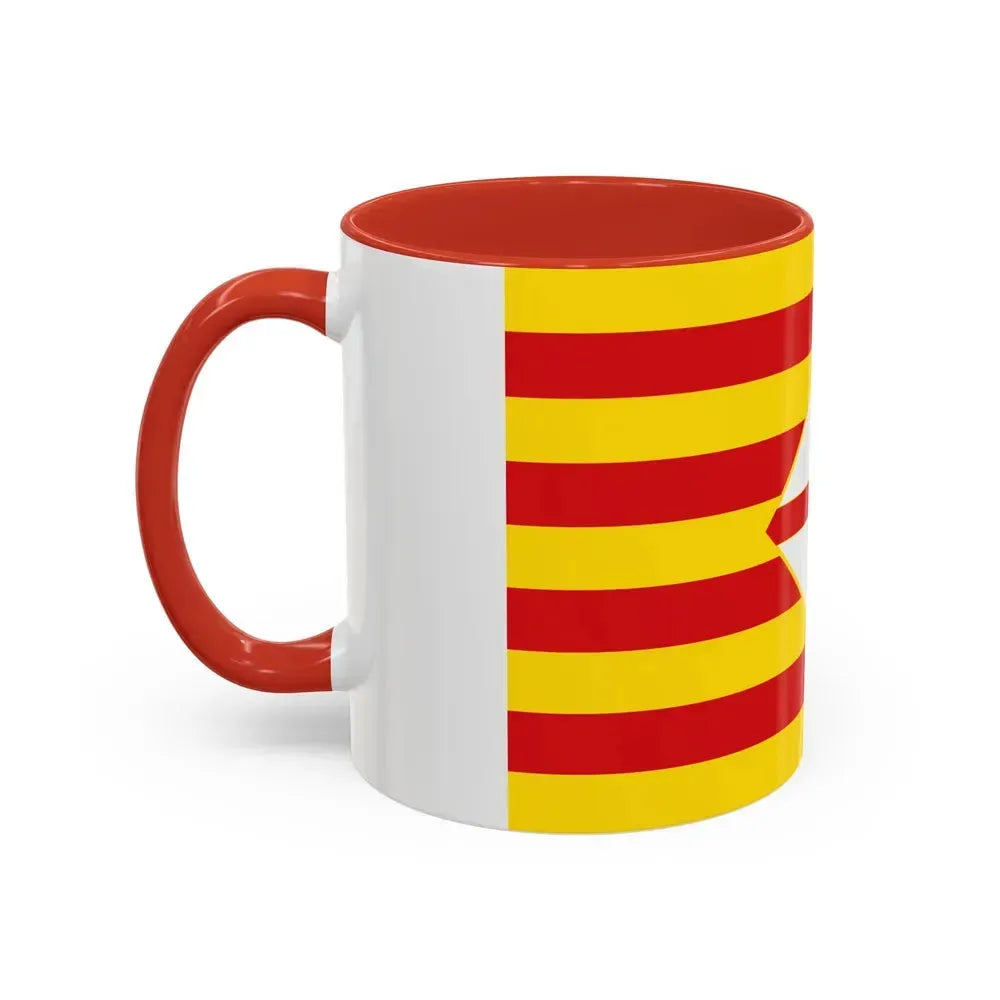 Flag of Barcelona - Accent Coffee Mug - Go Mug Yourself