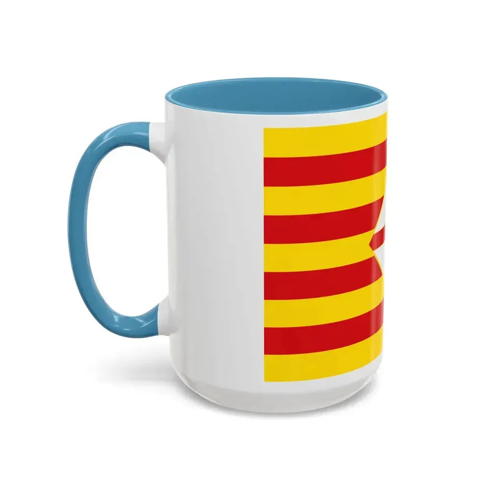 Flag of Barcelona - Accent Coffee Mug - Go Mug Yourself