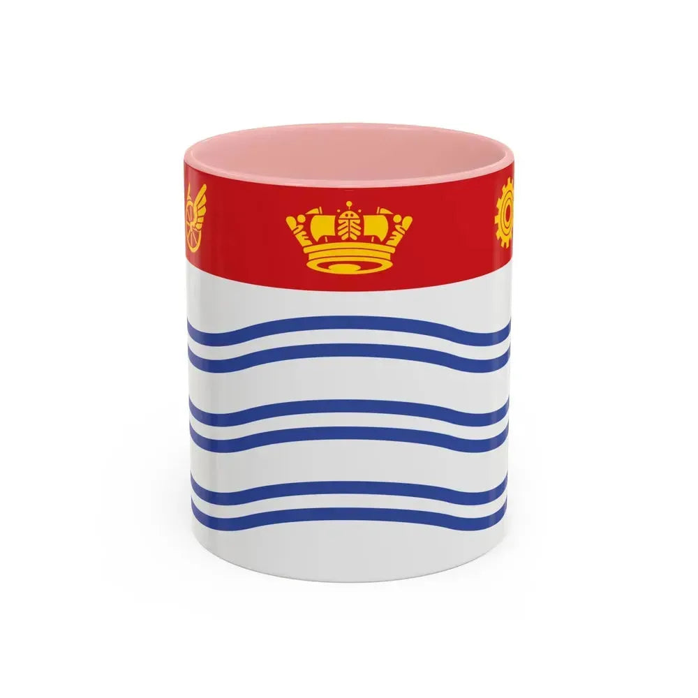 Flag of Barrie Canada - Accent Coffee Mug 11oz Pink - Go Mug Yourself