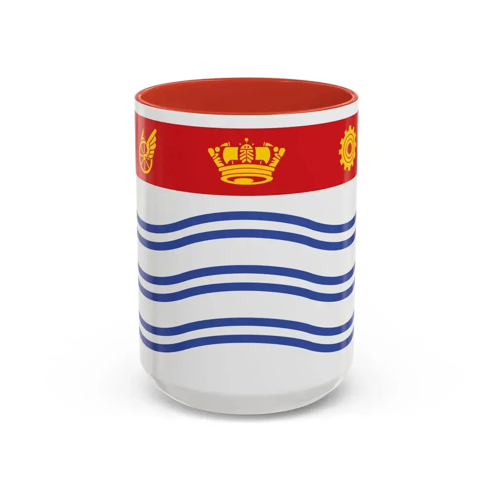 Flag of Barrie Canada - Accent Coffee Mug 15oz Red - Go Mug Yourself