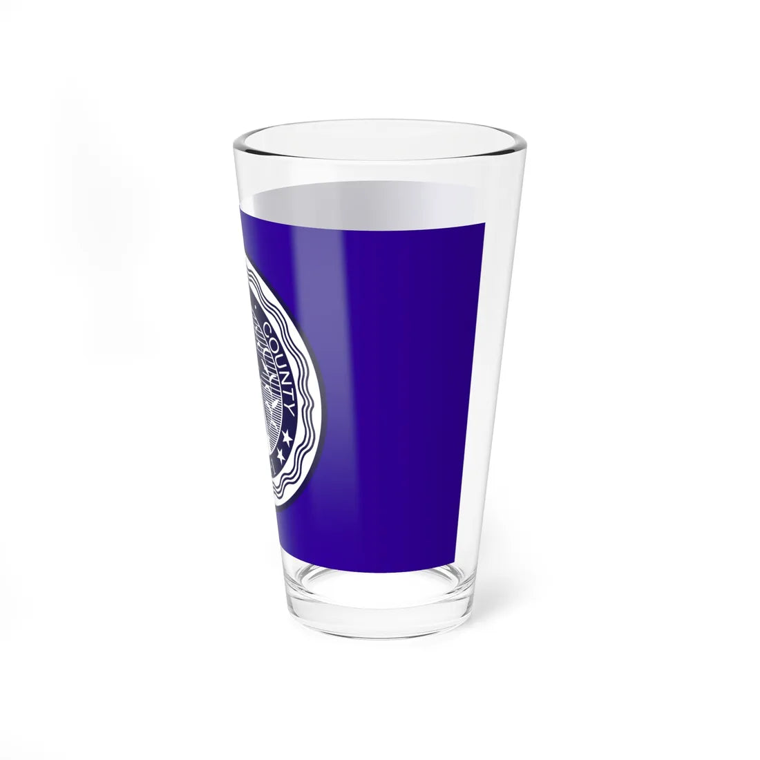Flag of Bartholomew County Indiana (India) Pint Glass 16oz - Go Mug Yourself