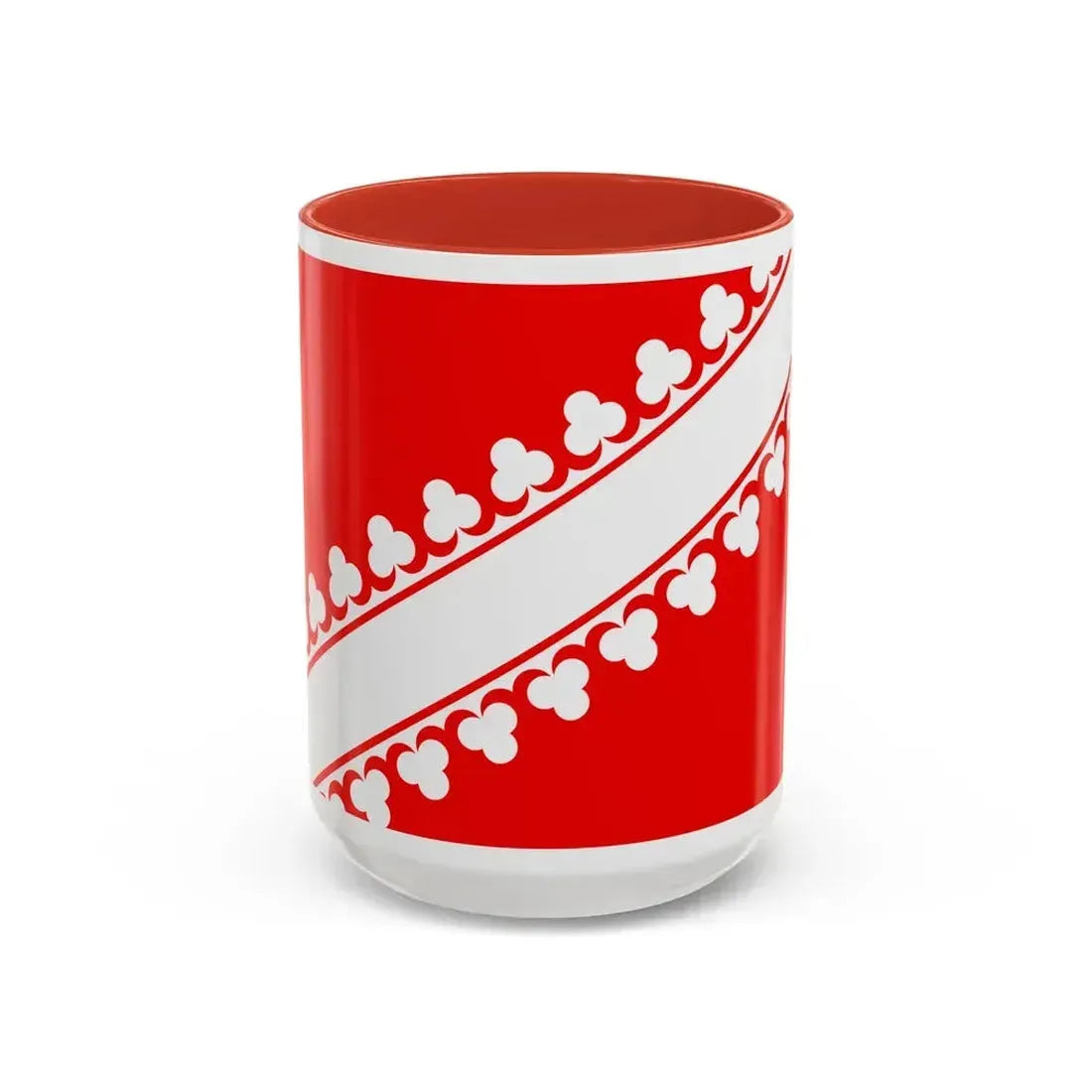 Flag of Bas Rhin France 2 - Accent Coffee Mug 15oz Red - Go Mug Yourself