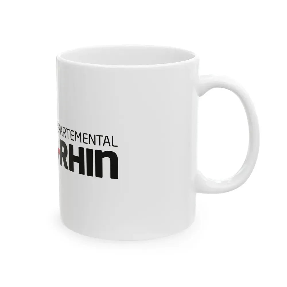Flag of Bas Rhin France - White Coffee Mug - Go Mug Yourself