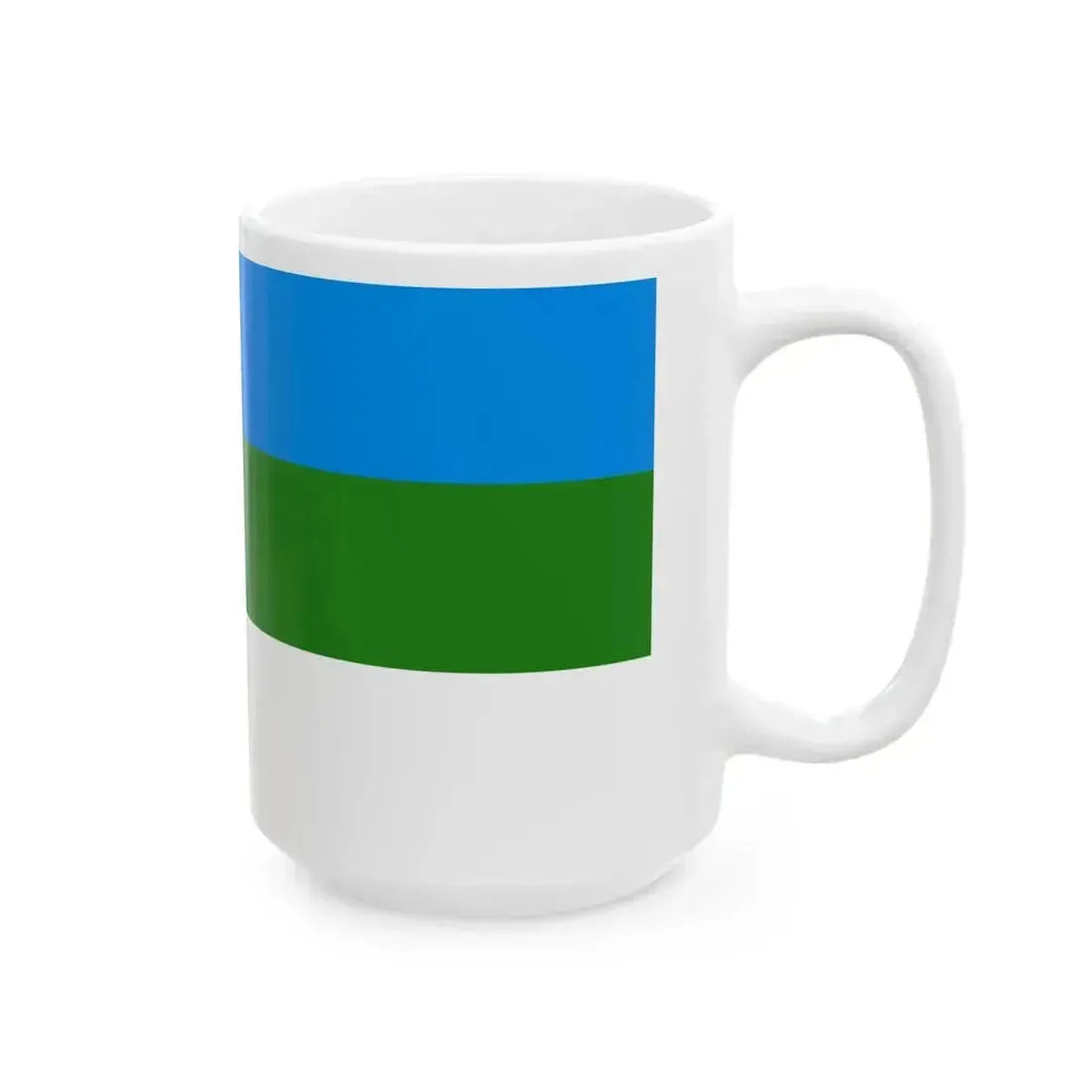 Flag of Bashkortostan 1918 (Russia) White Coffee Mug - Go Mug Yourself