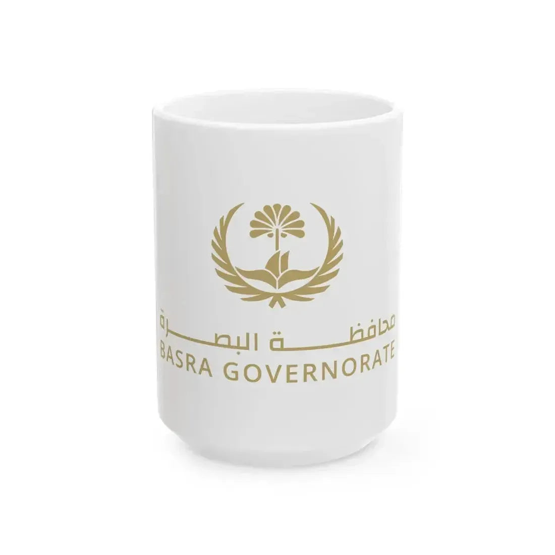 Flag of Basra Governorate (Iraq) White Coffee Mug 15oz - Go Mug Yourself
