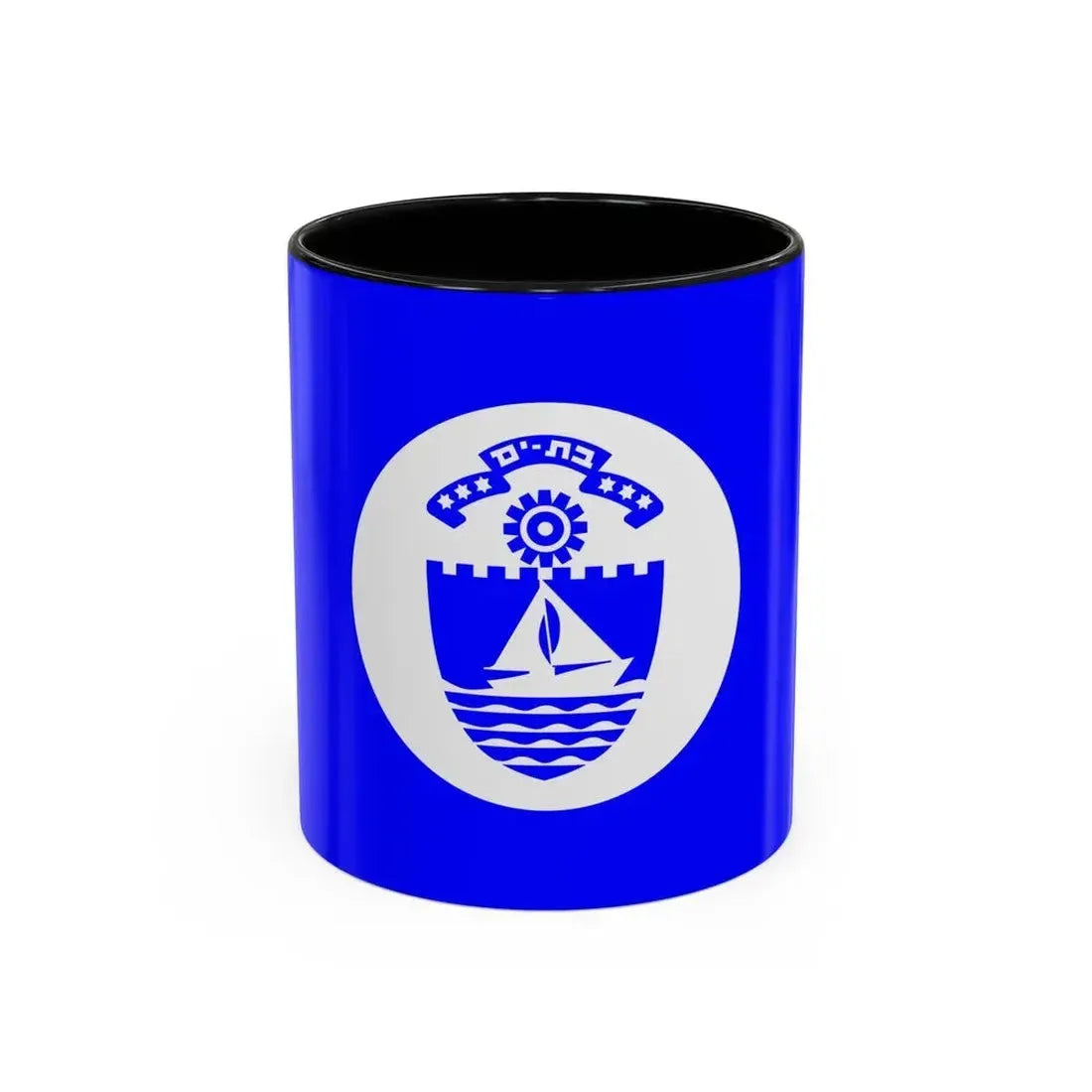 Flag of Bat Yam Israel - Accent Coffee Mug 11oz Black - Go Mug Yourself