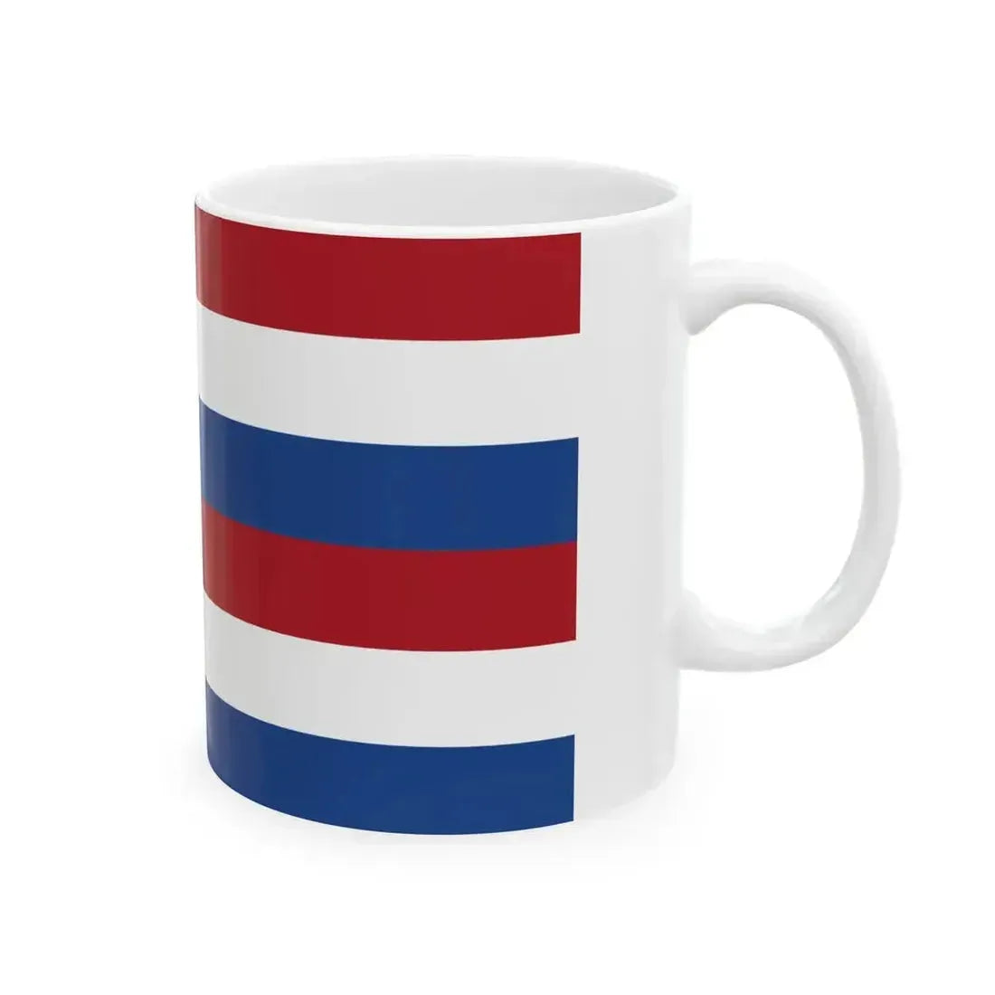 Flag of Batavia Dutch East Indies Johnsons Chart of the Flags and National Emblems of the World - 1864 (Netherlands) White Coffee Mug - Go Mug Yourself