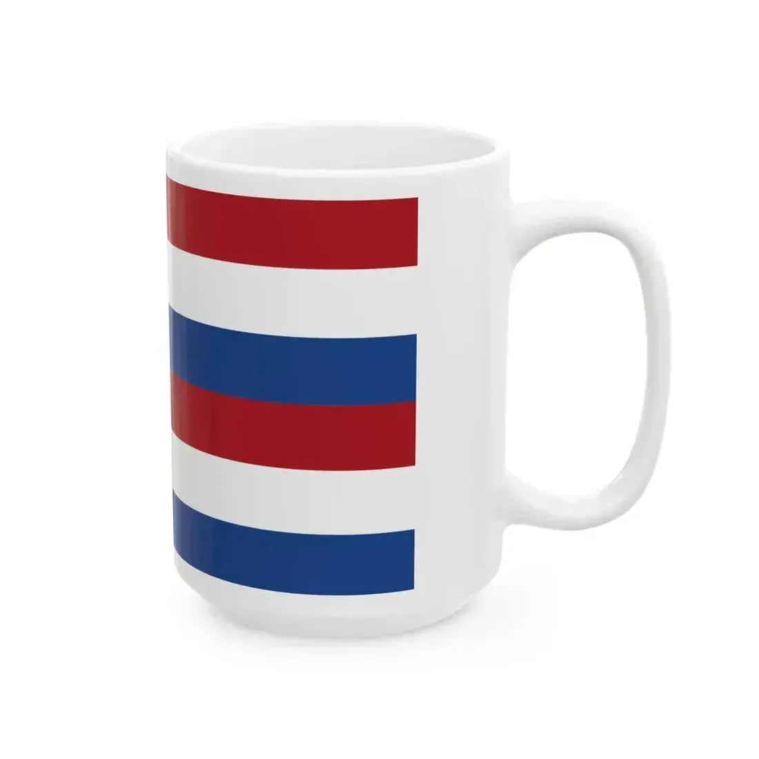 Flag of Batavia Dutch East Indies Johnsons Chart of the Flags and National Emblems of the World - 1864 (Netherlands) White Coffee Mug - Go Mug Yourself