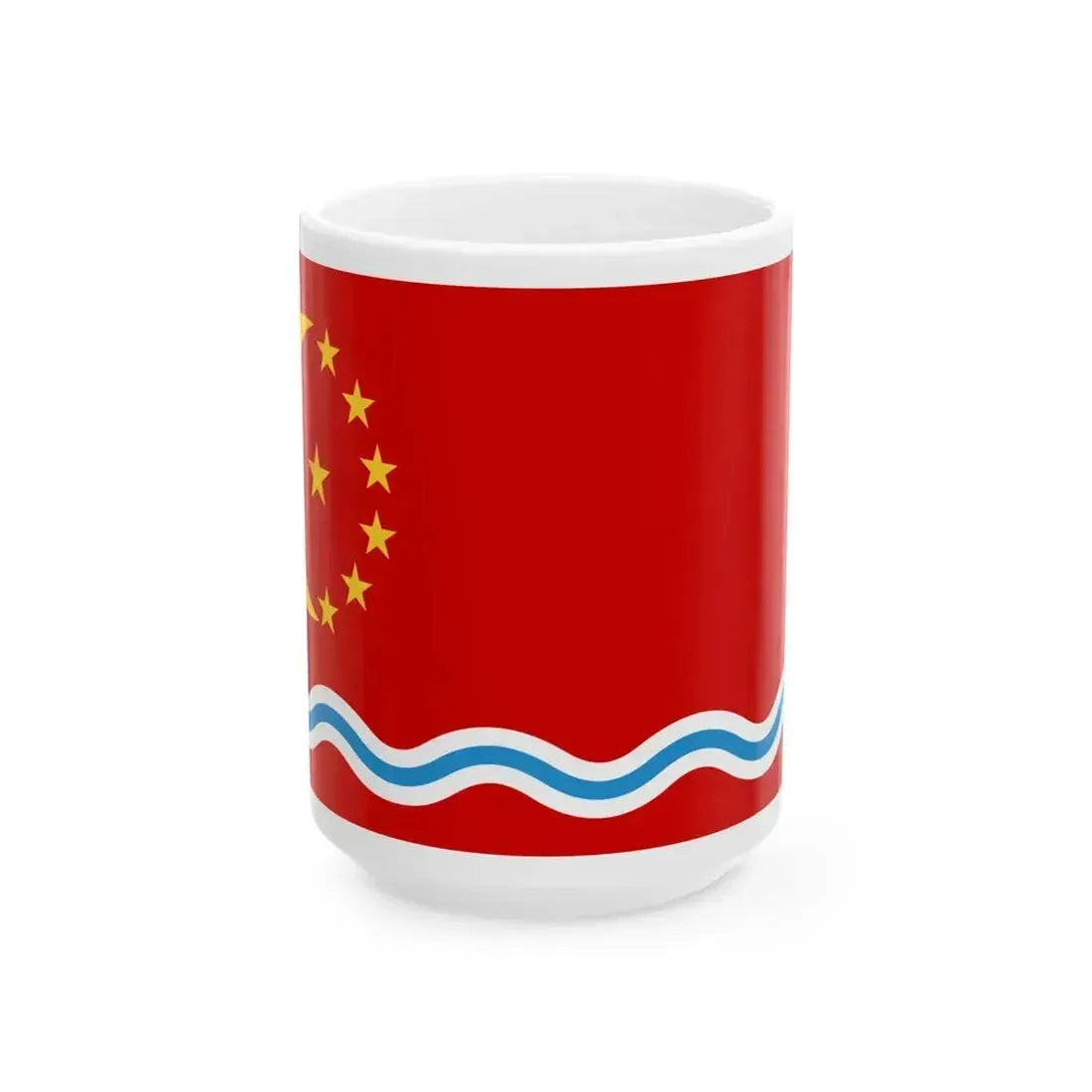 Flag of Batken (Kyrgyzstan) White Coffee Mug 15oz - Go Mug Yourself