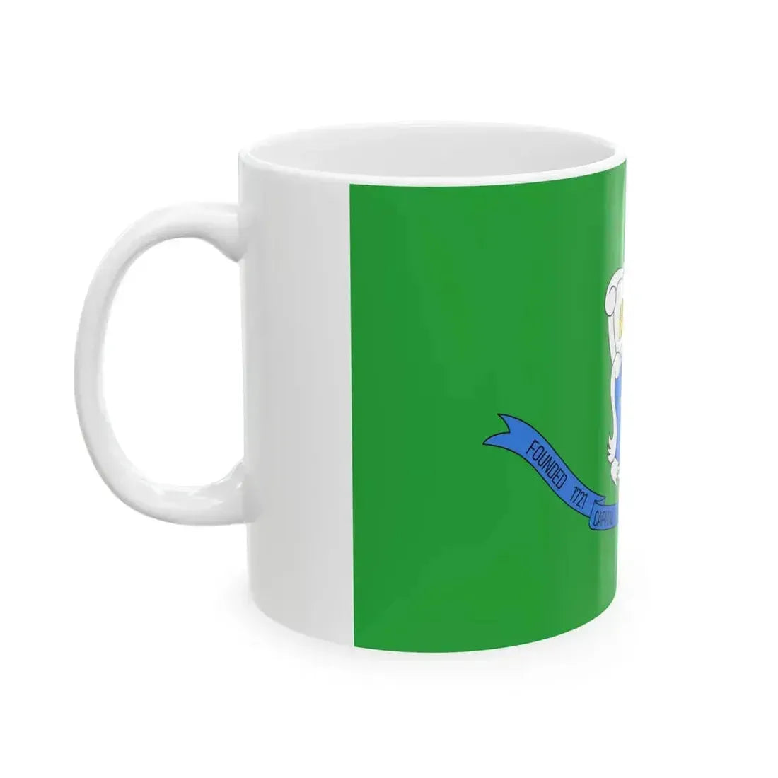 Flag of Baton Rouge Louisiana 1968-1995 (United States) White Coffee Mug - Go Mug Yourself