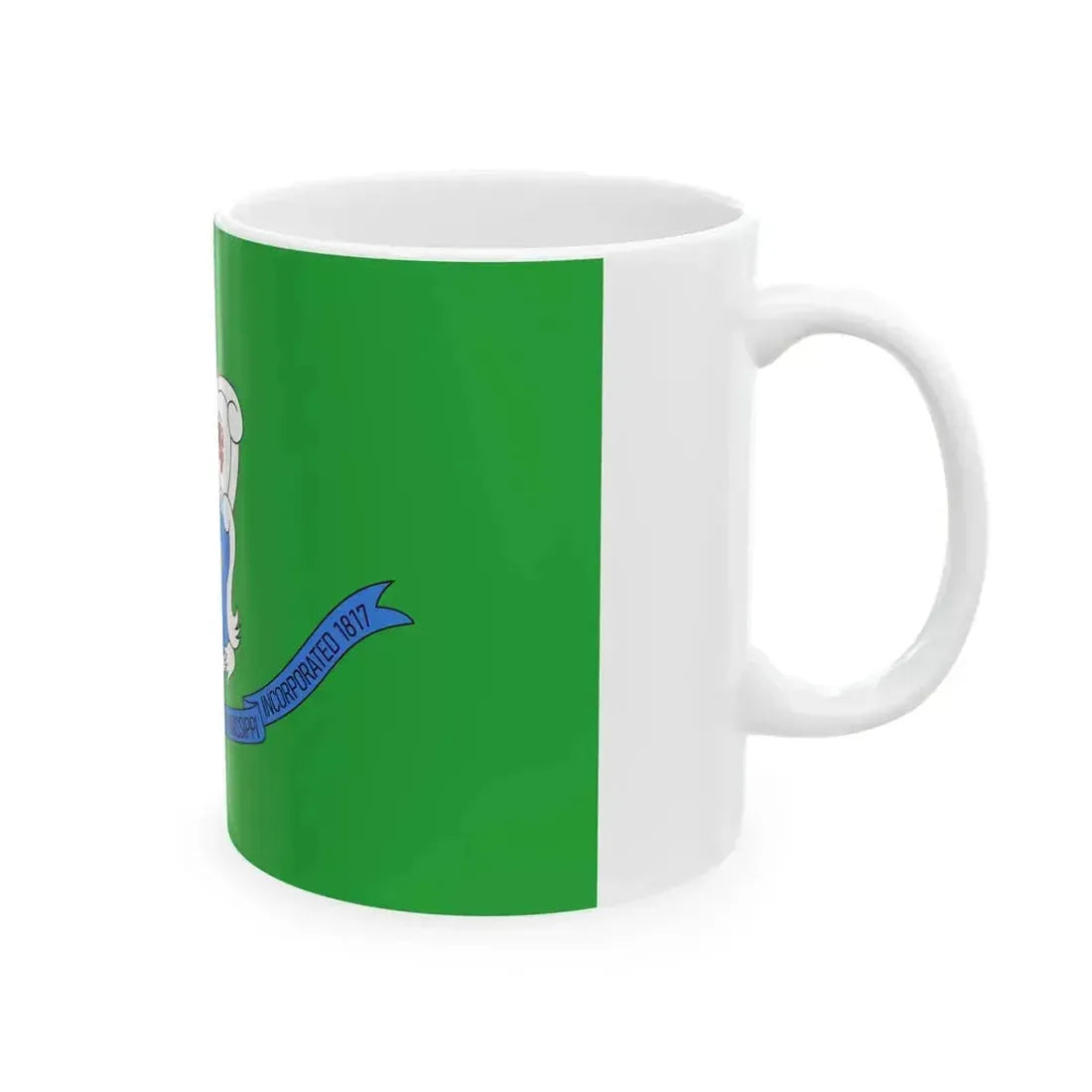 Flag of Baton Rouge Louisiana 1968-1995 (United States) White Coffee Mug - Go Mug Yourself