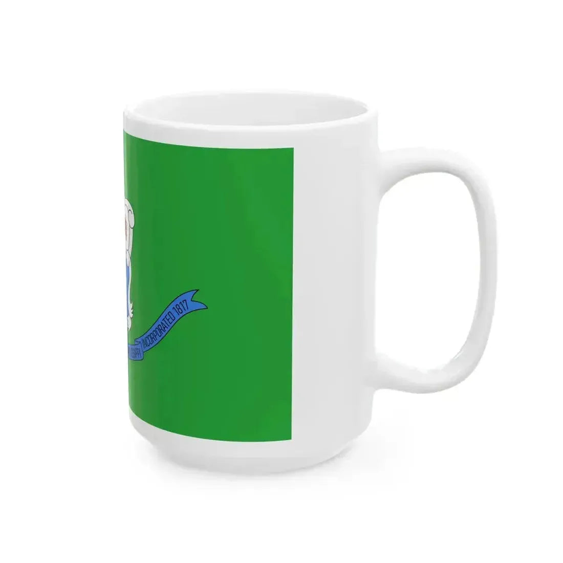 Flag of Baton Rouge Louisiana 1968-1995 (United States) White Coffee Mug - Go Mug Yourself