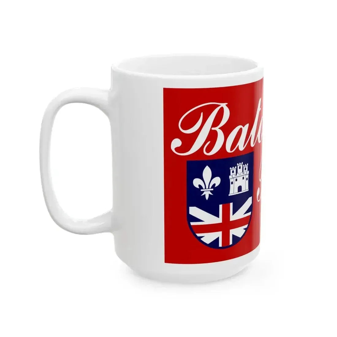 Flag of Baton Rouge Louisiana (United States) White Coffee Mug - Go Mug Yourself