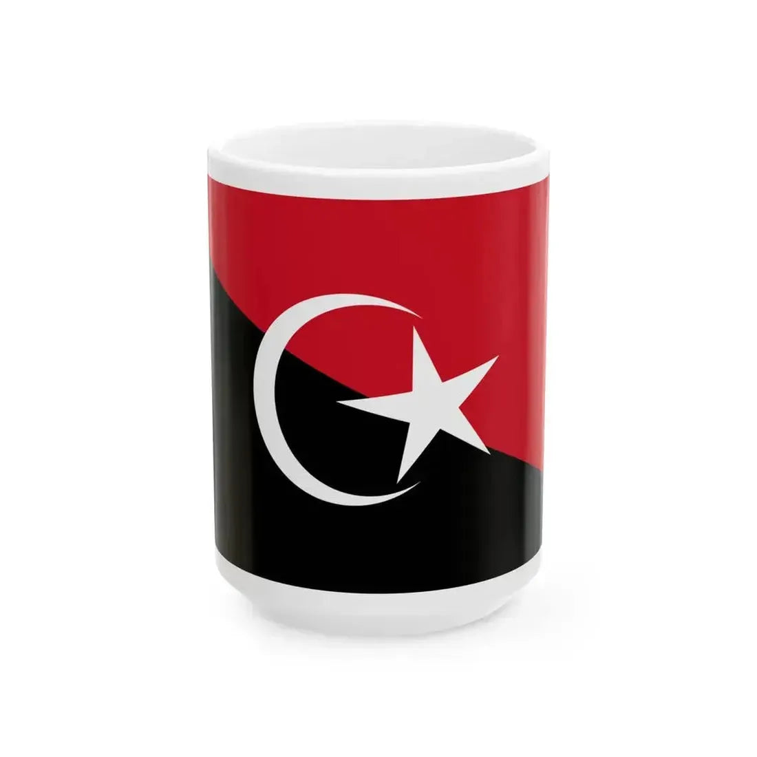 Flag of Batu Pahat Johor (Malaysia) White Coffee Mug 15oz - Go Mug Yourself