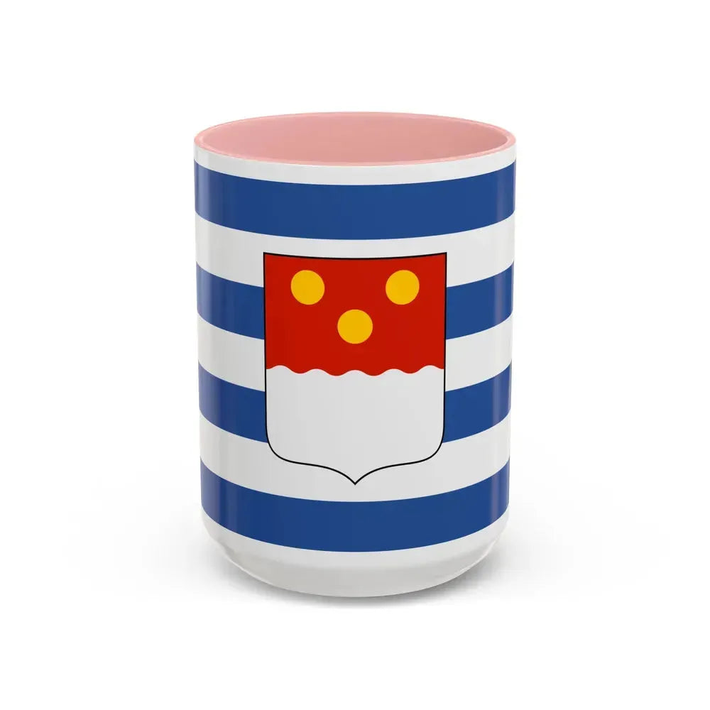 Flag of Batumi Georgia - Accent Coffee Mug 15oz Pink - Go Mug Yourself