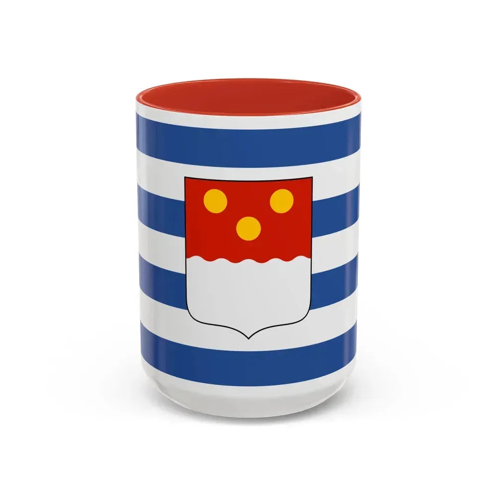 Flag of Batumi Georgia - Accent Coffee Mug 15oz Red - Go Mug Yourself