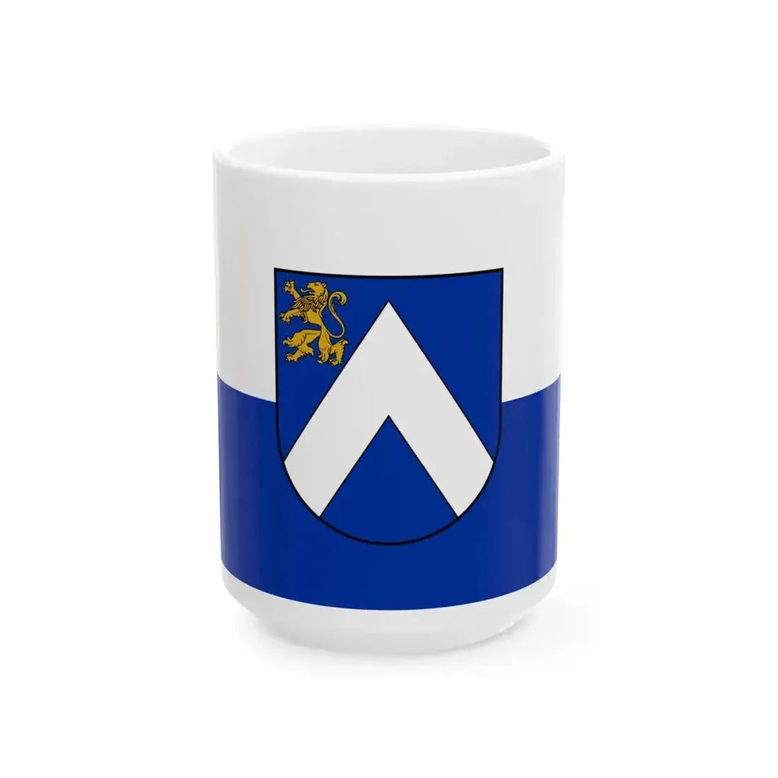 Flag of Bauskas novads (Latvia) White Coffee Mug 15oz - Go Mug Yourself