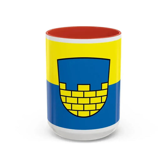 Flag of Bautzen Germany - Accent Coffee Mug 15oz Red - Go Mug Yourself