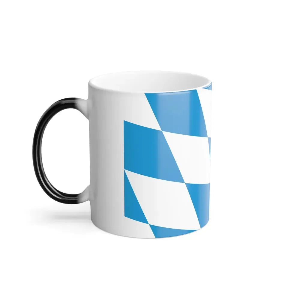 Flag of Bavaria lozengy variant Germany - Color Changing Coffee Mug - Go Mug Yourself