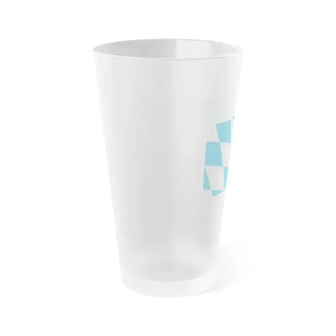 Flag of Bavaria lozengy variant Germany - Frosted Pint Glass 16oz - Go Mug Yourself