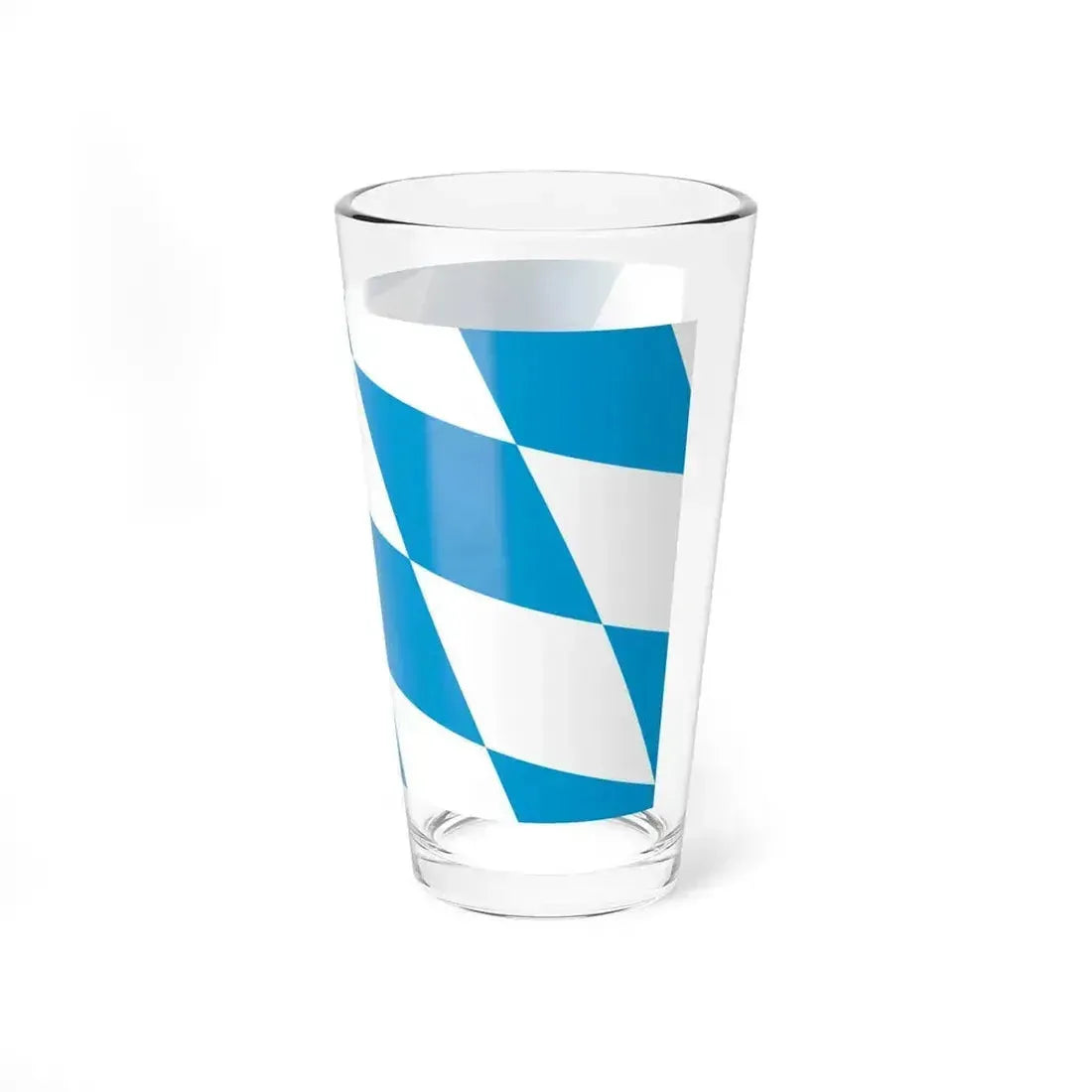 Flag of Bavaria lozengy variant Germany - Pint Glass 16oz - Go Mug Yourself