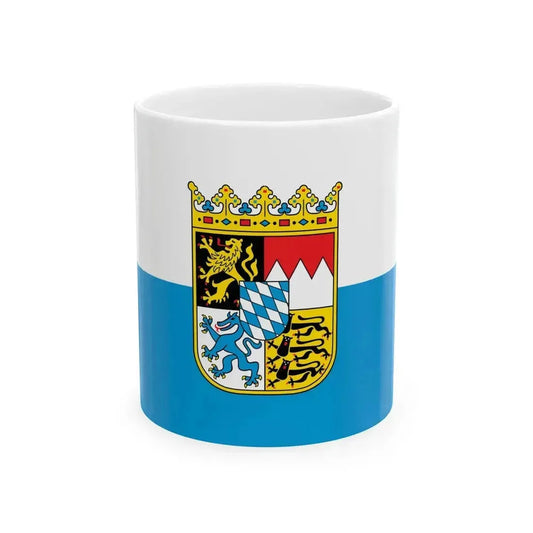 Flag of Bavaria state (Germany) White Coffee Mug 11oz - Go Mug Yourself