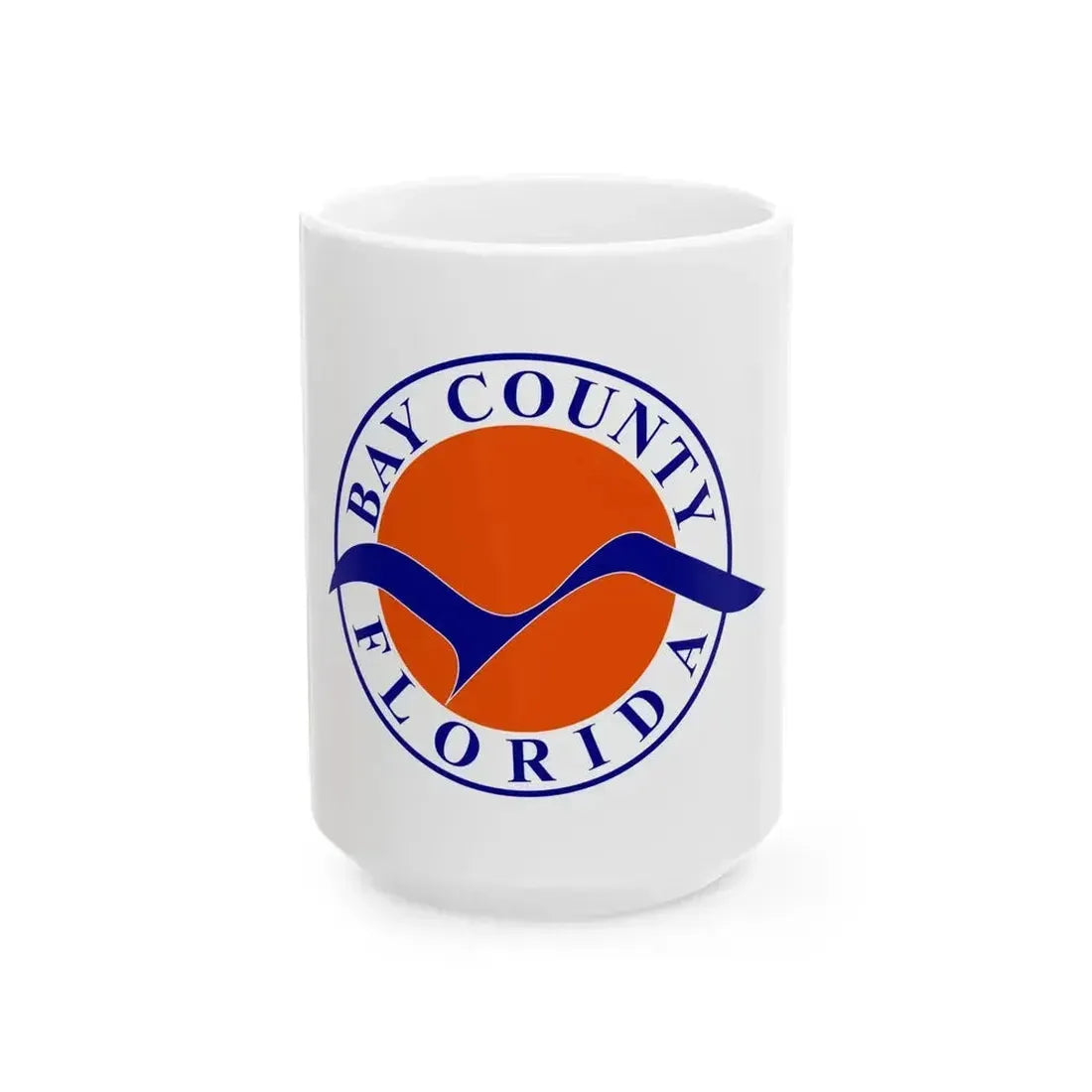 Flag of Bay County Florida (United States) White Coffee Mug 15oz - Go Mug Yourself