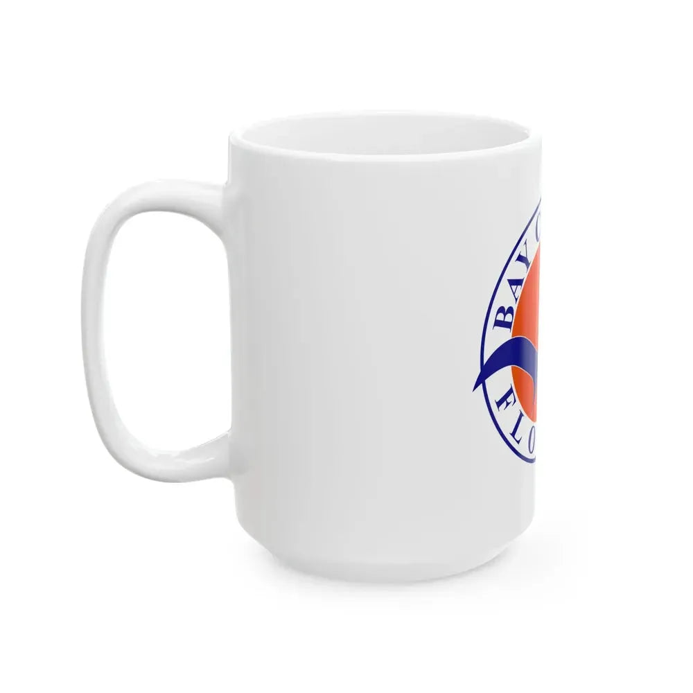 Flag of Bay County Florida (United States) White Coffee Mug - Go Mug Yourself