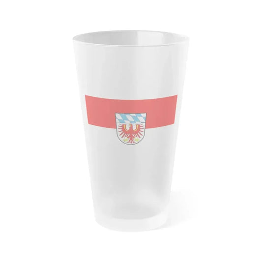 Flag of Bayreuth Germany - Frosted Pint Glass 16oz 16oz Frosted - Go Mug Yourself