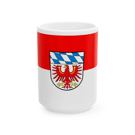Flag of Bayreuth Germany - White Coffee Mug 15oz - Go Mug Yourself