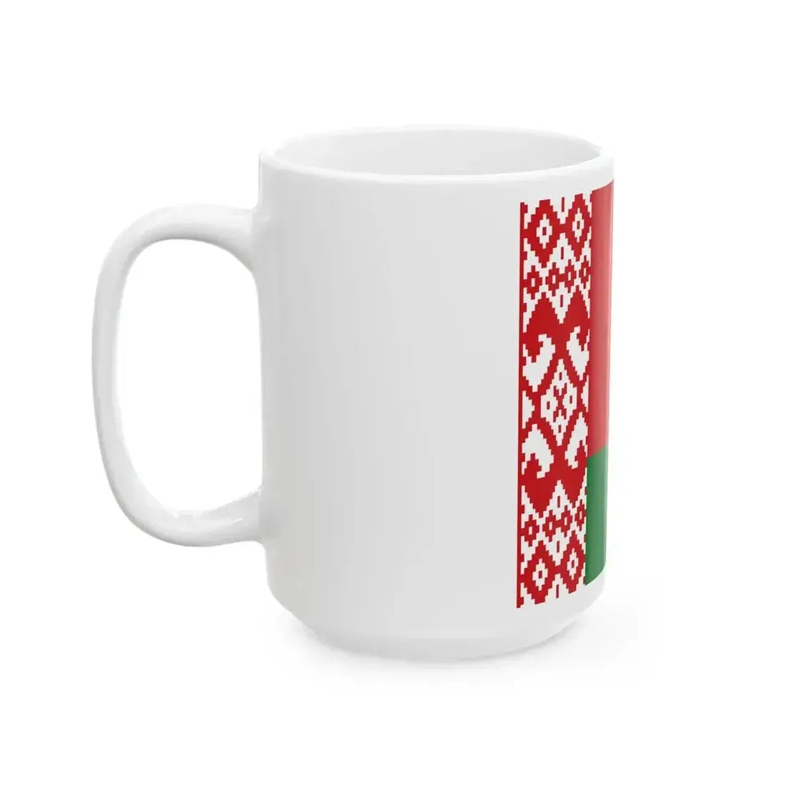 Flag of Belarus 1-1 (Belarus) White Coffee Mug - Go Mug Yourself