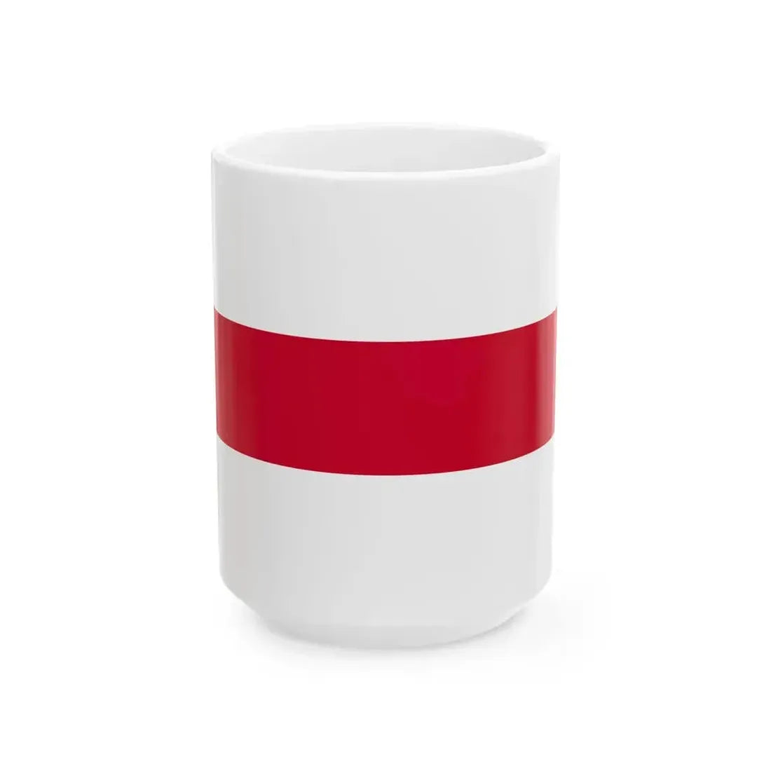 Flag of Belarus 1918-1919 (Belarus) White Coffee Mug 15oz - Go Mug Yourself