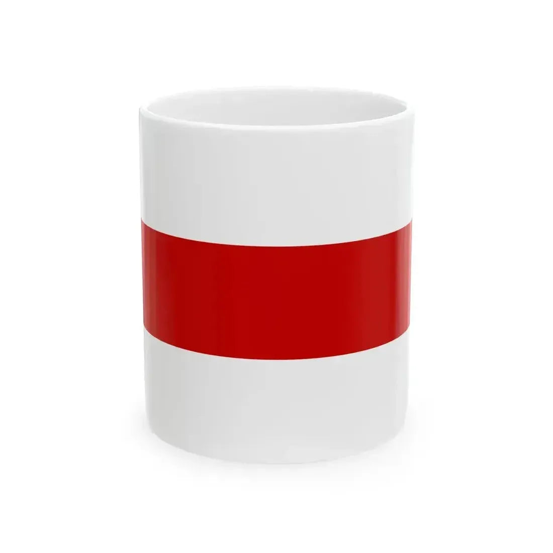 Flag of Belarus 1918 1991-1995 3-2 (Belarus) White Coffee Mug 11oz - Go Mug Yourself