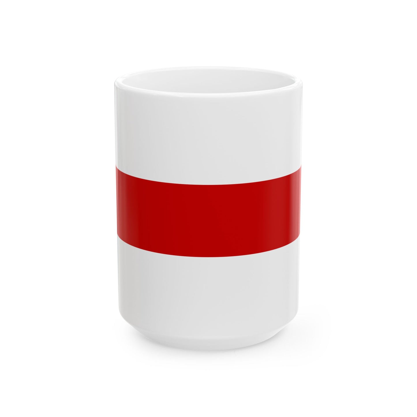 Flag of Belarus 1918 1991-1995 3-2 (Belarus) White Coffee Mug-15oz-Go Mug Yourself