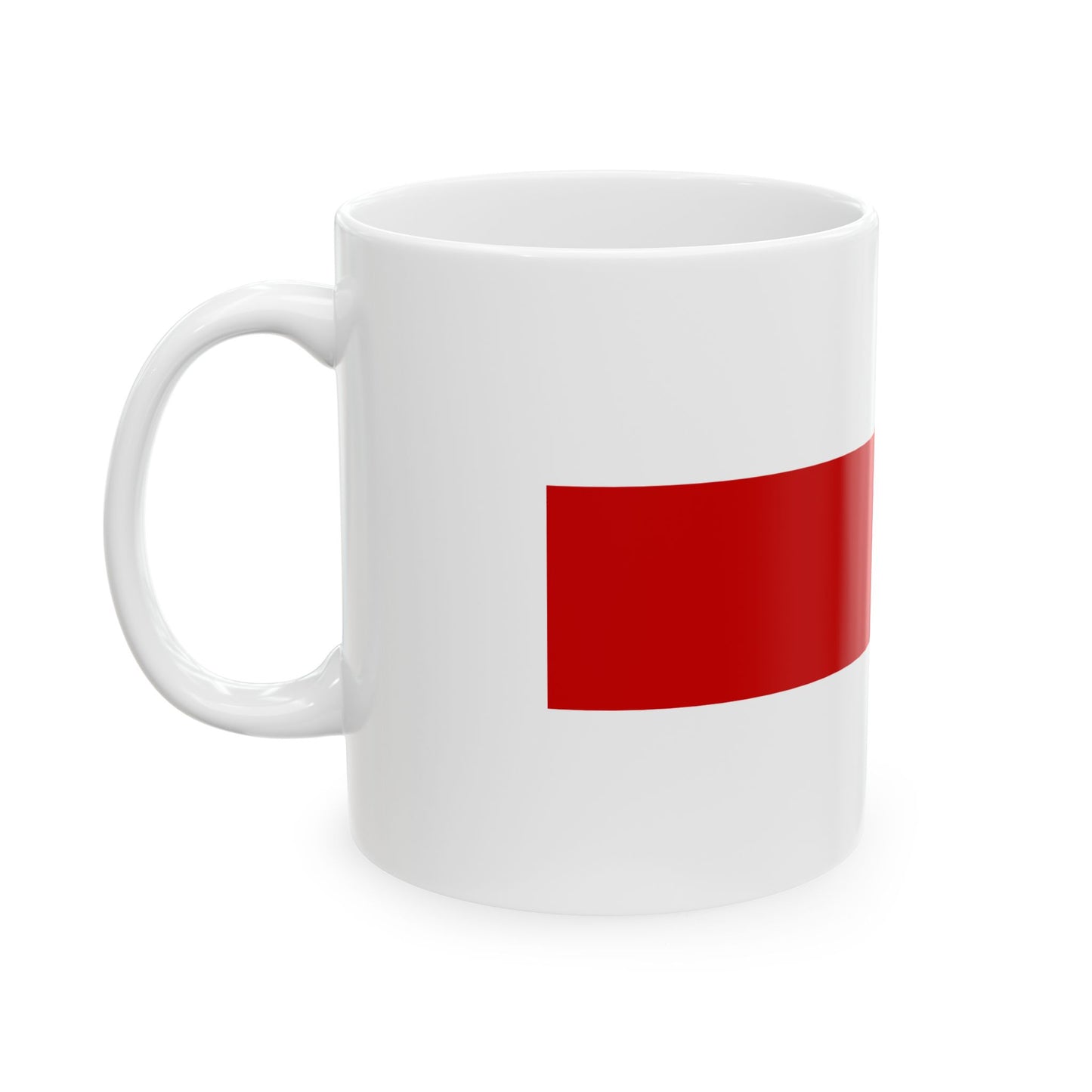 Flag of Belarus 1918 1991-1995 3-2 (Belarus) White Coffee Mug-Go Mug Yourself