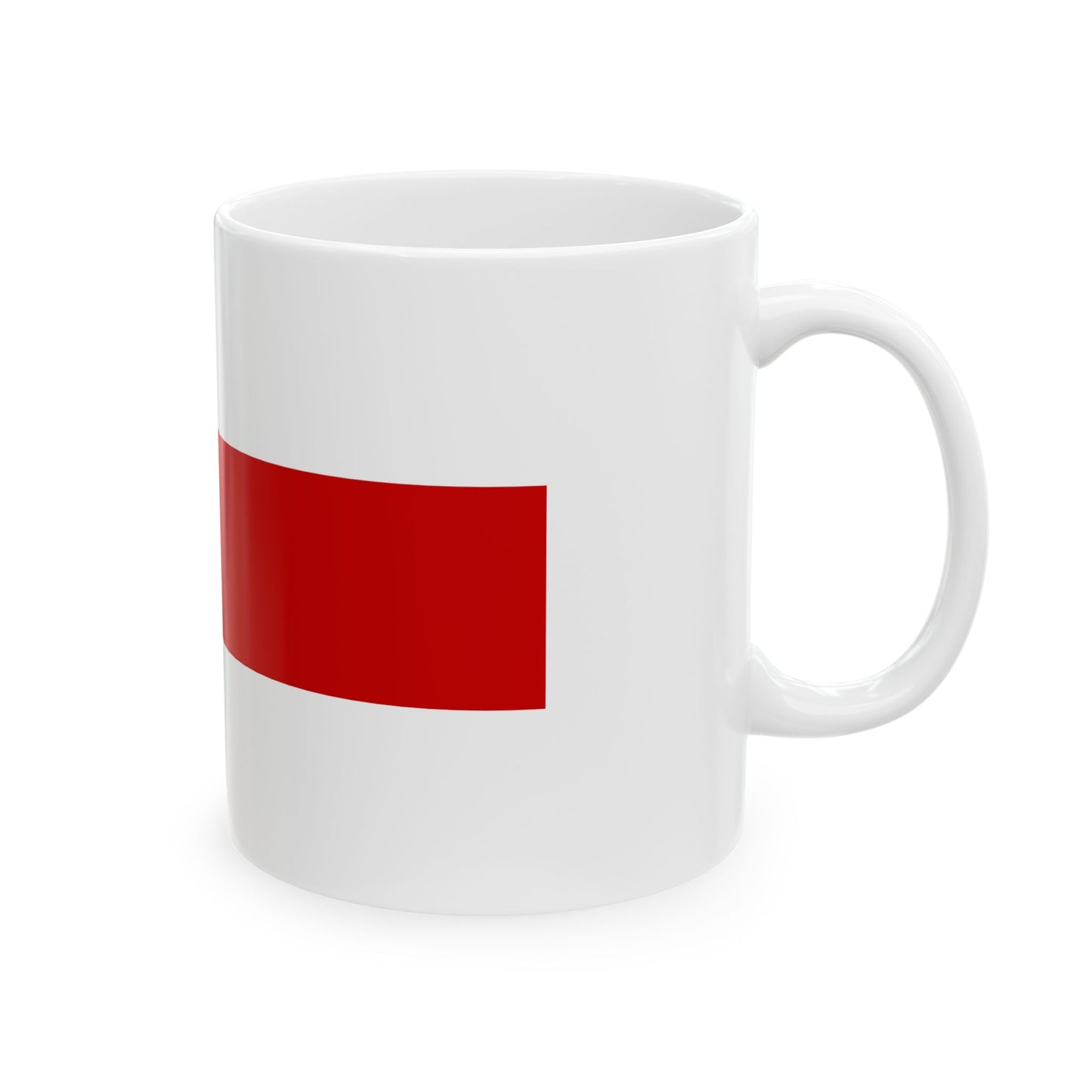 Flag of Belarus 1918 1991-1995 3-2 (Belarus) White Coffee Mug-Go Mug Yourself