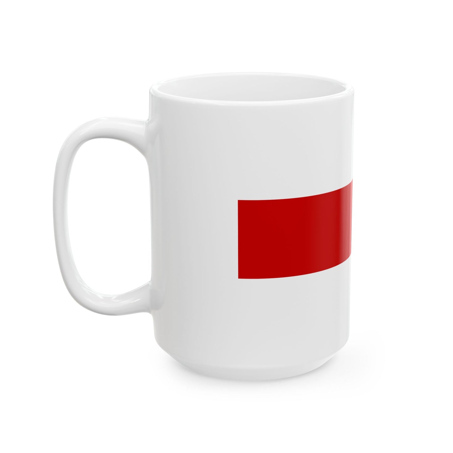 Flag of Belarus 1918 1991-1995 3-2 (Belarus) White Coffee Mug-Go Mug Yourself