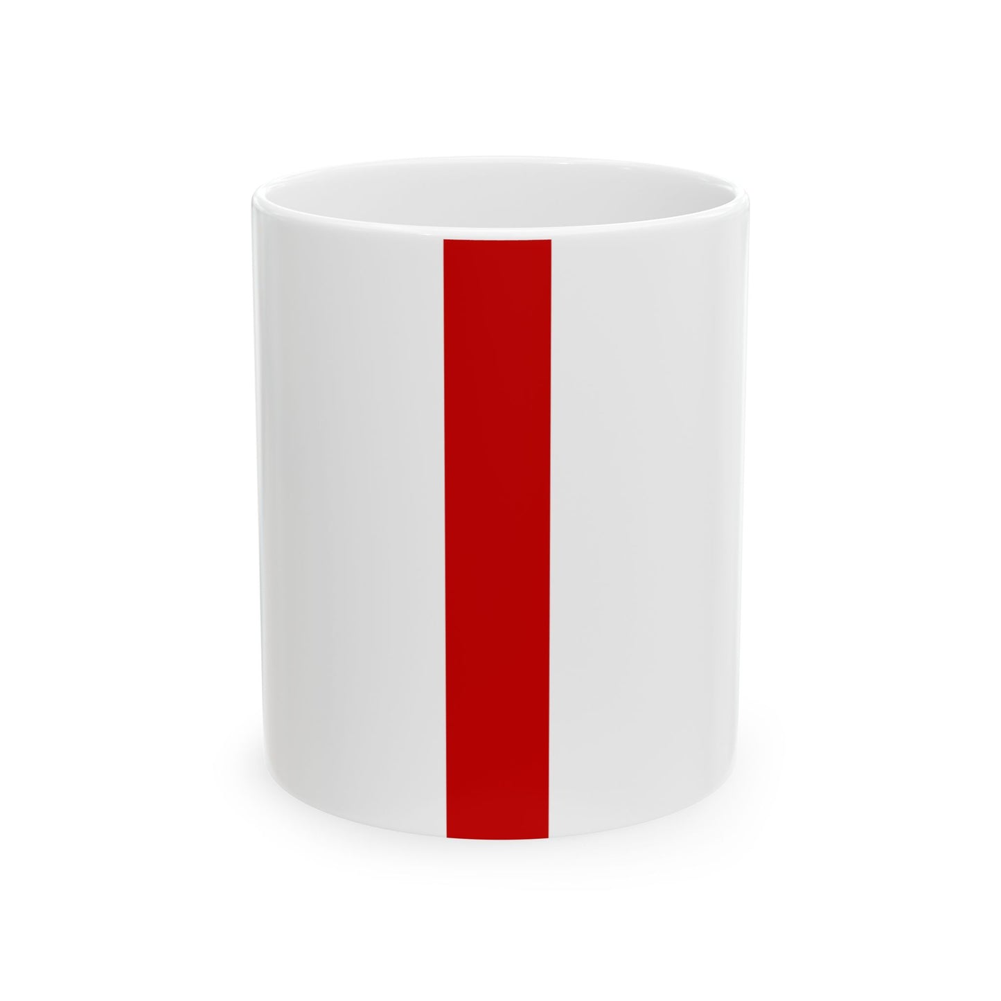 Flag of Belarus 1918 1991-1995 vertical (Belarus) White Coffee Mug-11oz-Go Mug Yourself