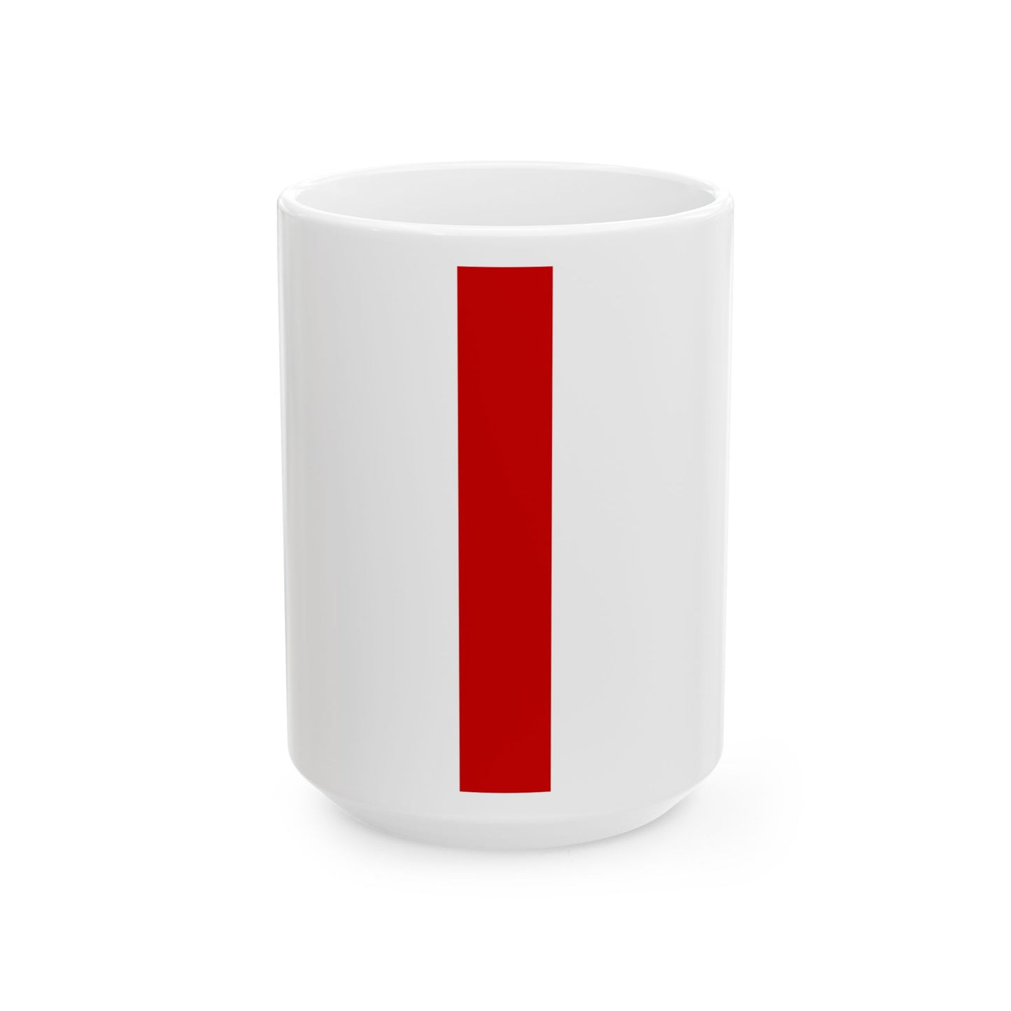 Flag of Belarus 1918 1991-1995 vertical (Belarus) White Coffee Mug-15oz-Go Mug Yourself
