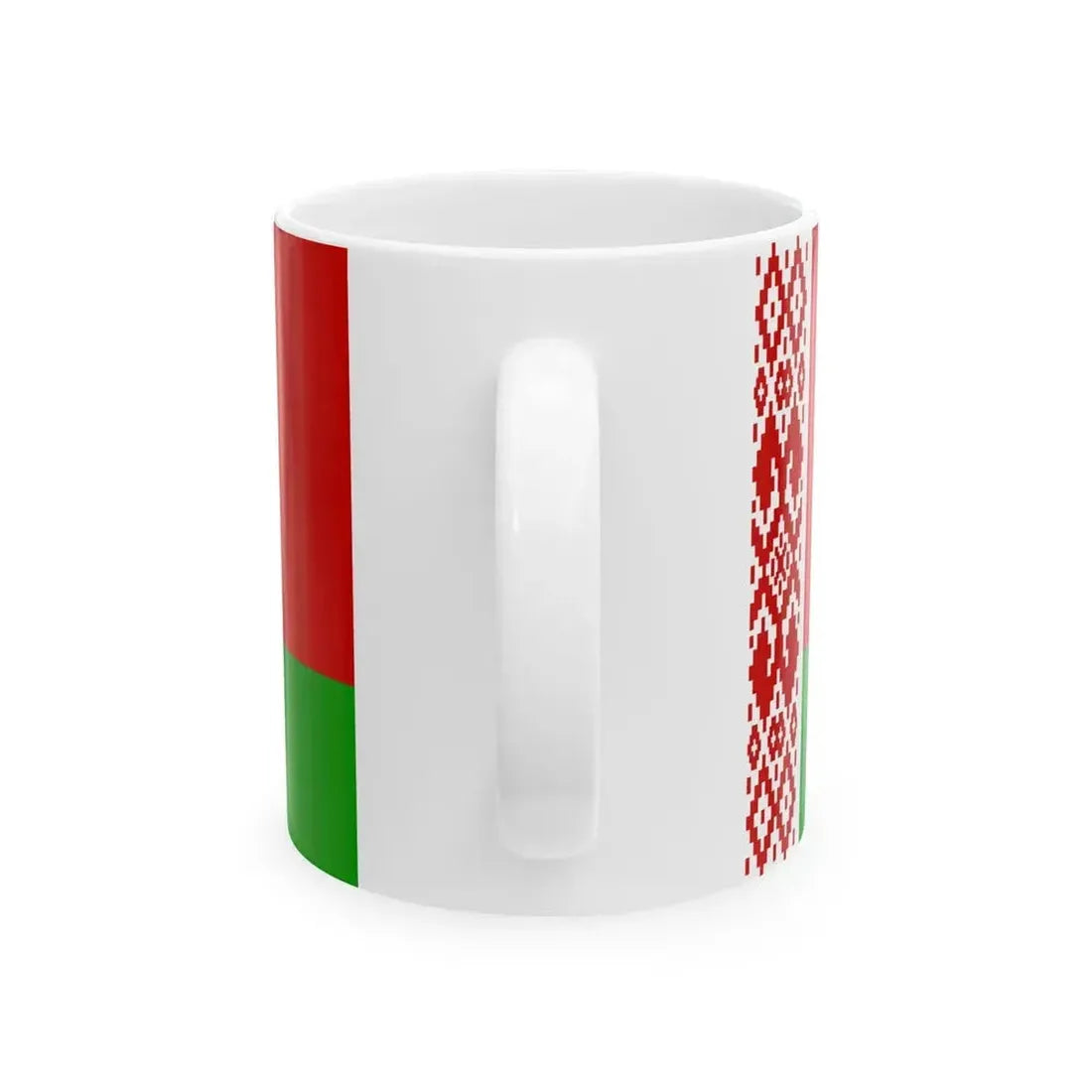 Flag of Belarus 1995-2012 (Belarus) White Coffee Mug - Go Mug Yourself