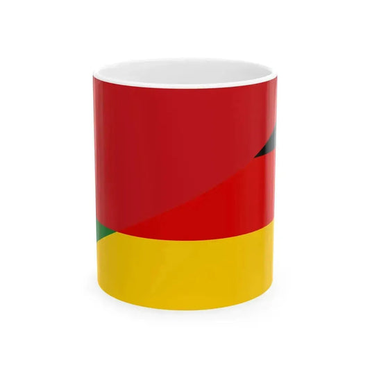 Flag of Belarus and Germany (Belarus) White Coffee Mug 11oz - Go Mug Yourself