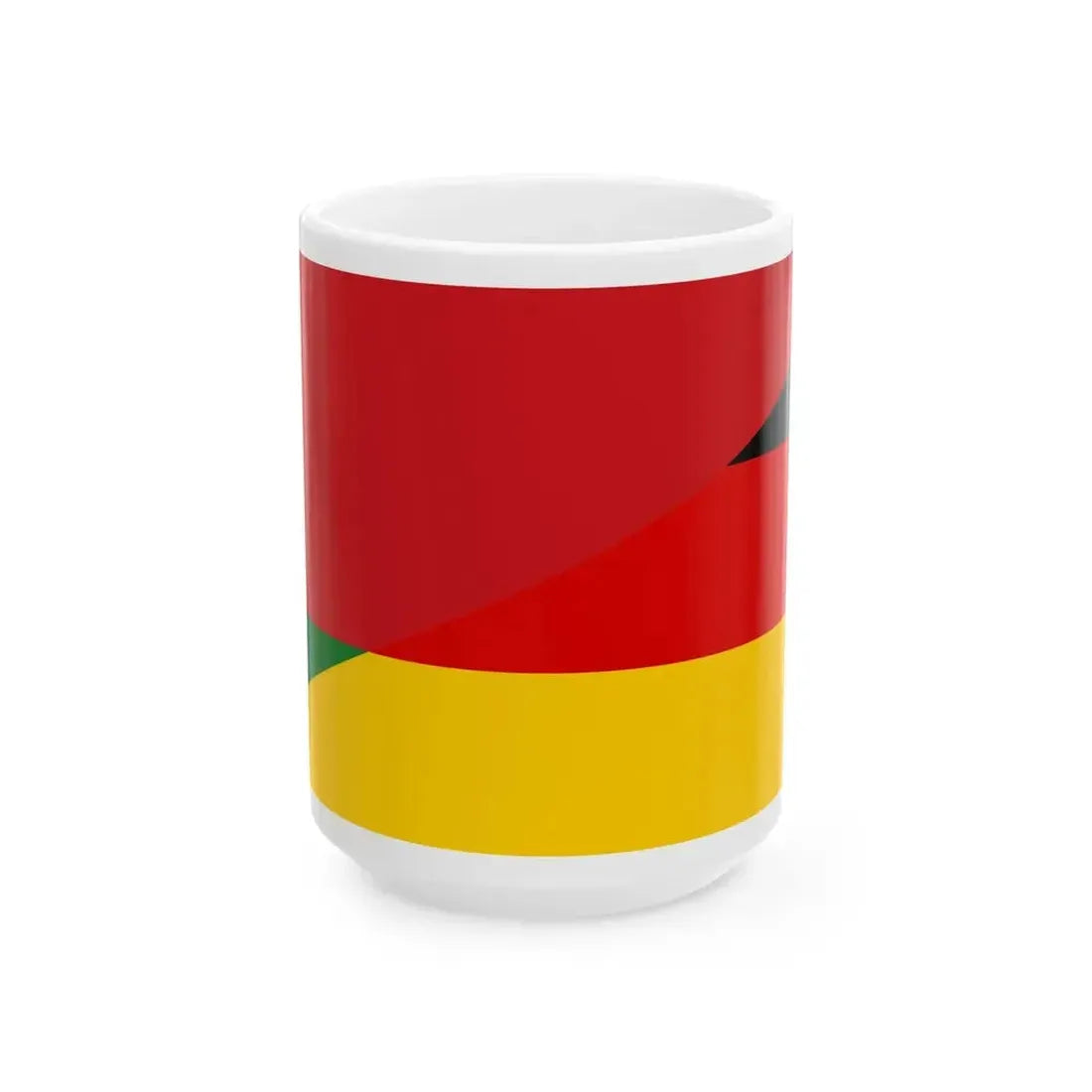 Flag of Belarus and Germany (Belarus) White Coffee Mug 15oz - Go Mug Yourself